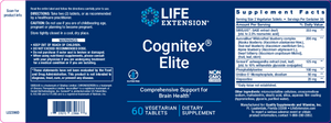 Cognitex Elite 60 Vegetarian Tabs