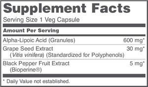 Alpha-Lipoic Acid 600 mg 60 vcaps