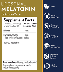 Liposomal Melatonin 1 fl oz