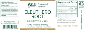 Eleuthero Root 60 lvcaps