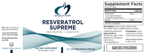 Resveratrol Supreme 60 vegcaps